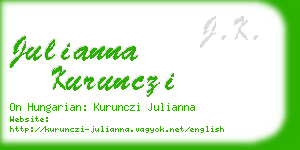 julianna kurunczi business card